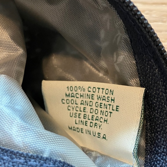 1997 NWOT RETIRED VINTAGE Vera Bradley Blue Indigo cosmetic bag - Picture 5 of 5